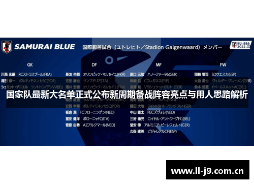 国家队最新大名单正式公布新周期备战阵容亮点与用人思路解析